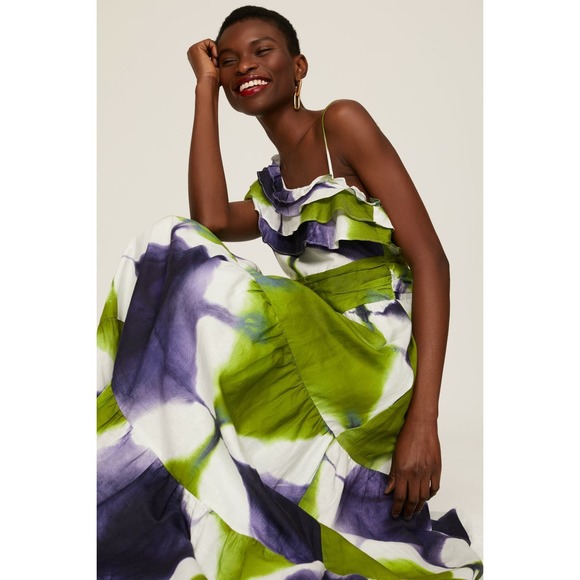 Busayo Collective One Shoulder Tie Dye Maxi - Picture 4 of 5